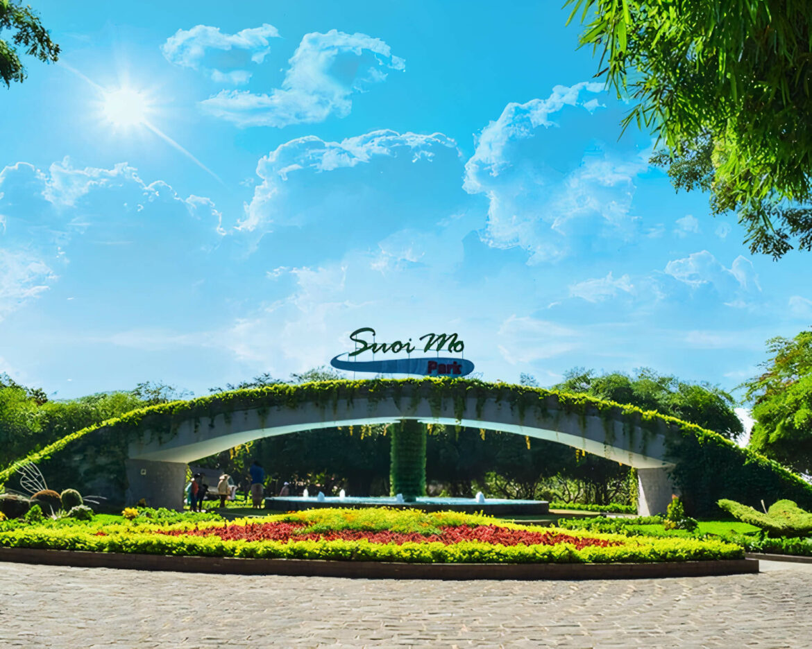 khu du lịch suối mơ quận 9 Cổng vào công viên suối Mơ quận 9 - Nguồn: suoimopark.com