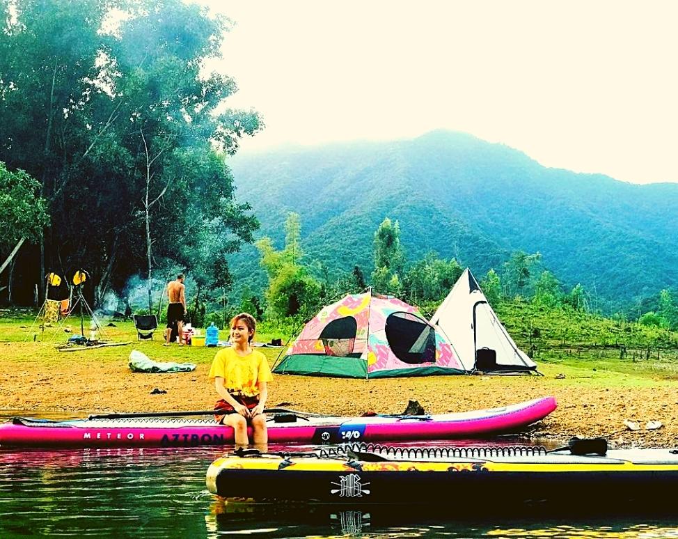 Cắm trại tại Hồ Hòa Trung (@an.hy_wind)