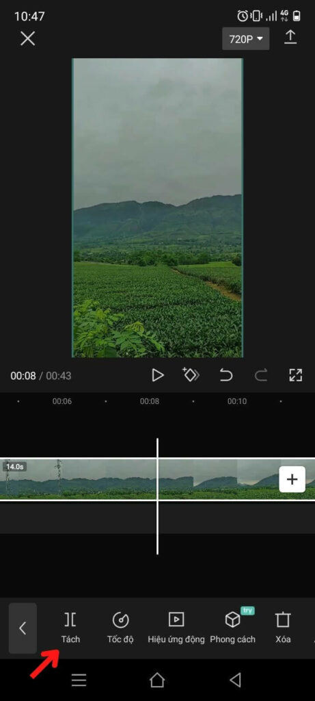 cách sử dụng capcut để tách video